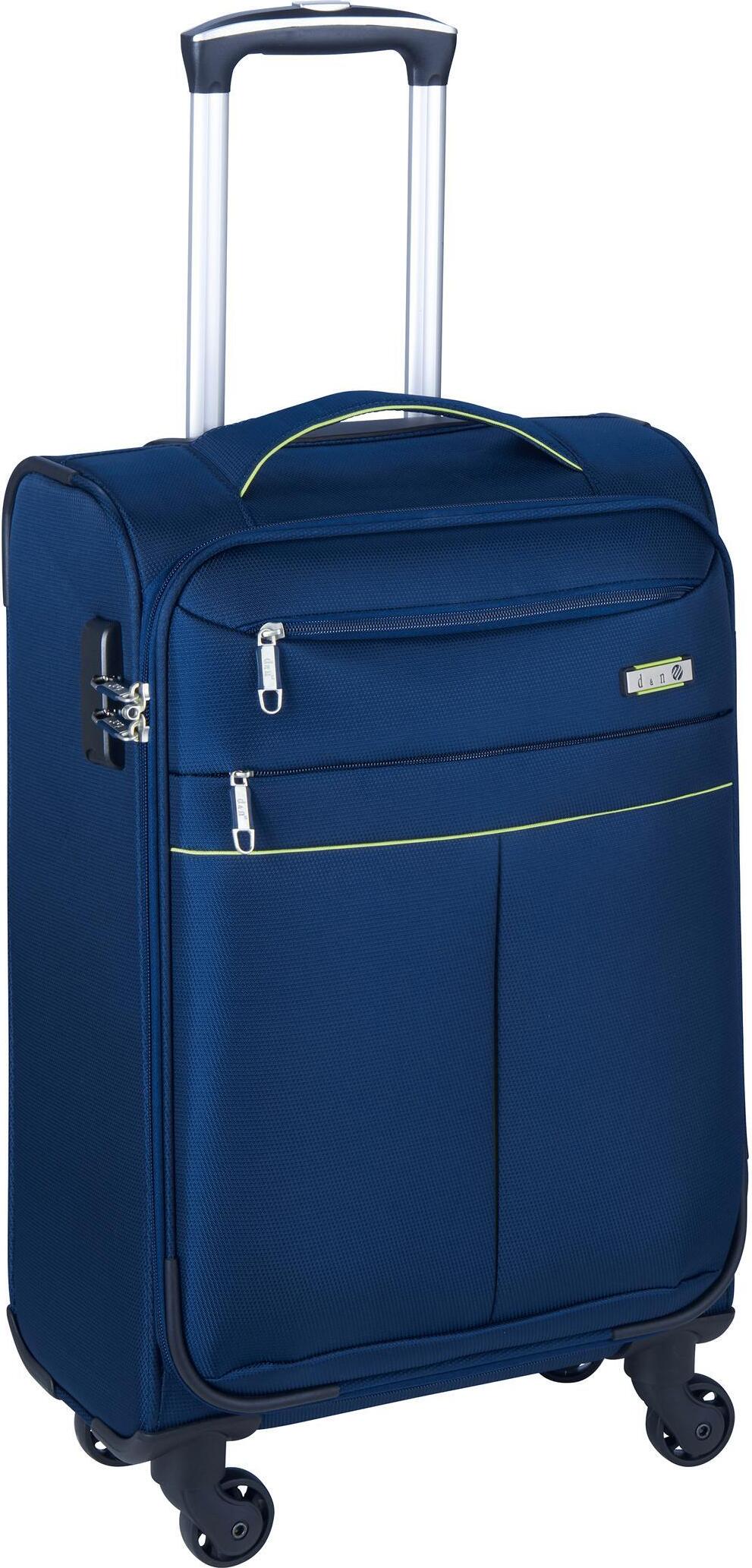 d & n lederwaren d&n Travel Line 6704 4-Rollen-Trolley 65 cm - blau 6764-06