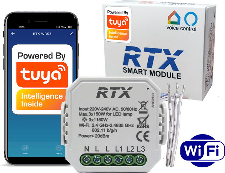 RTX TUYA Relaissteuerung 3-Draht WiFi-Box