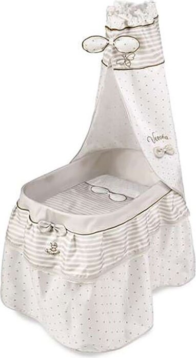 DE CUEVAS TOYS- Wiege, weiß und beige (51078) DE CUEVAS TOYS