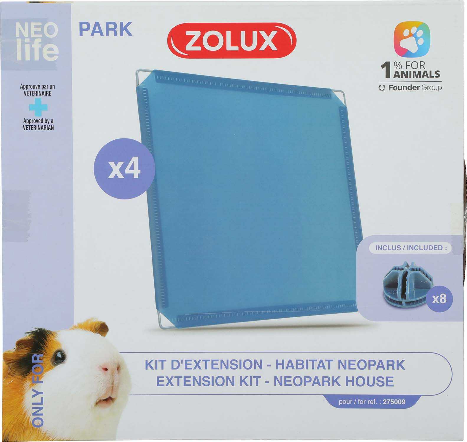 Zolux Neolife Neopark Cavia Uitbereidingsset Gesloten Panelen