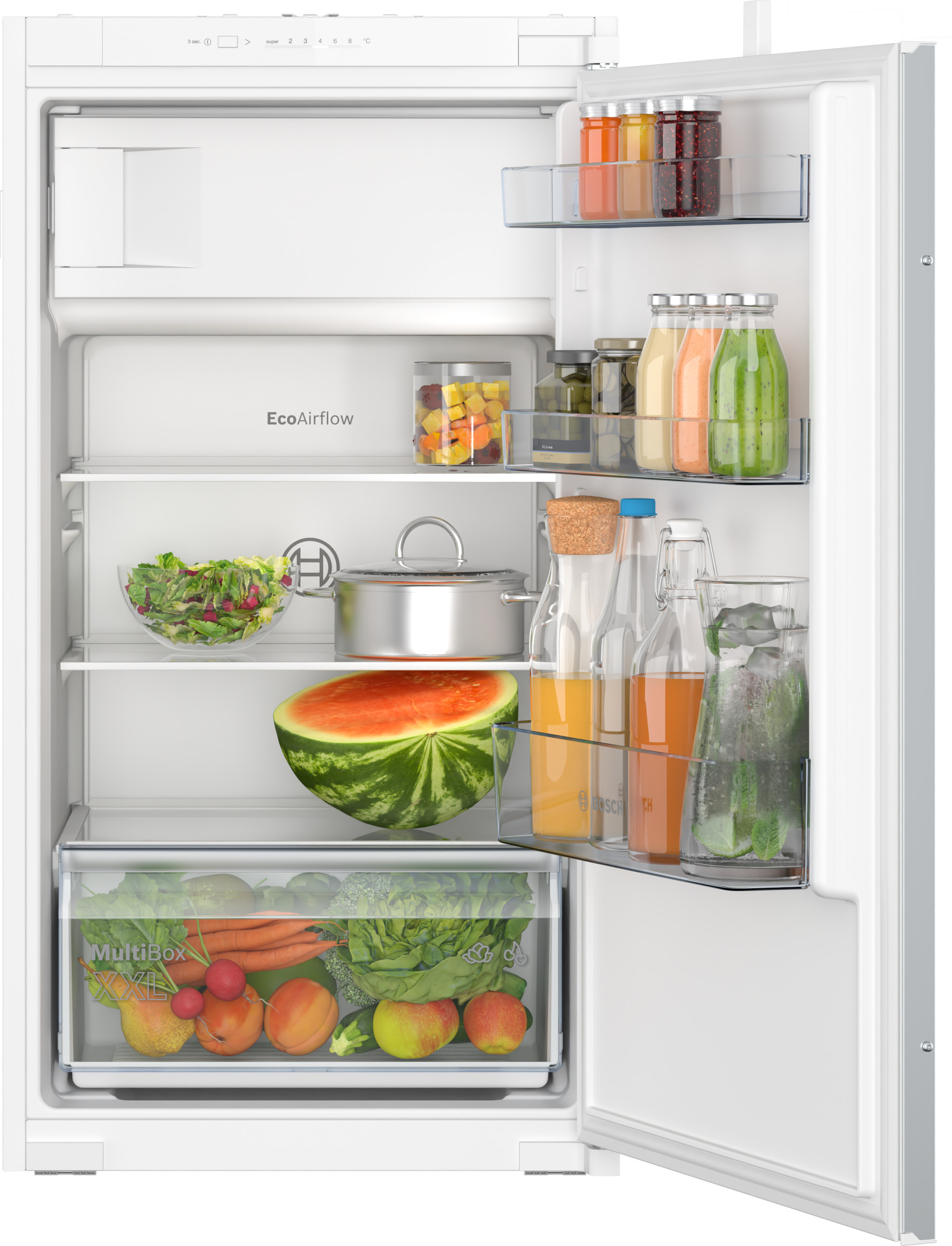 Bosch Series 2, vstavaná chladnička s mrazničkou, 102,5 x 56 cm, ťahaný záves KIL32NSE0