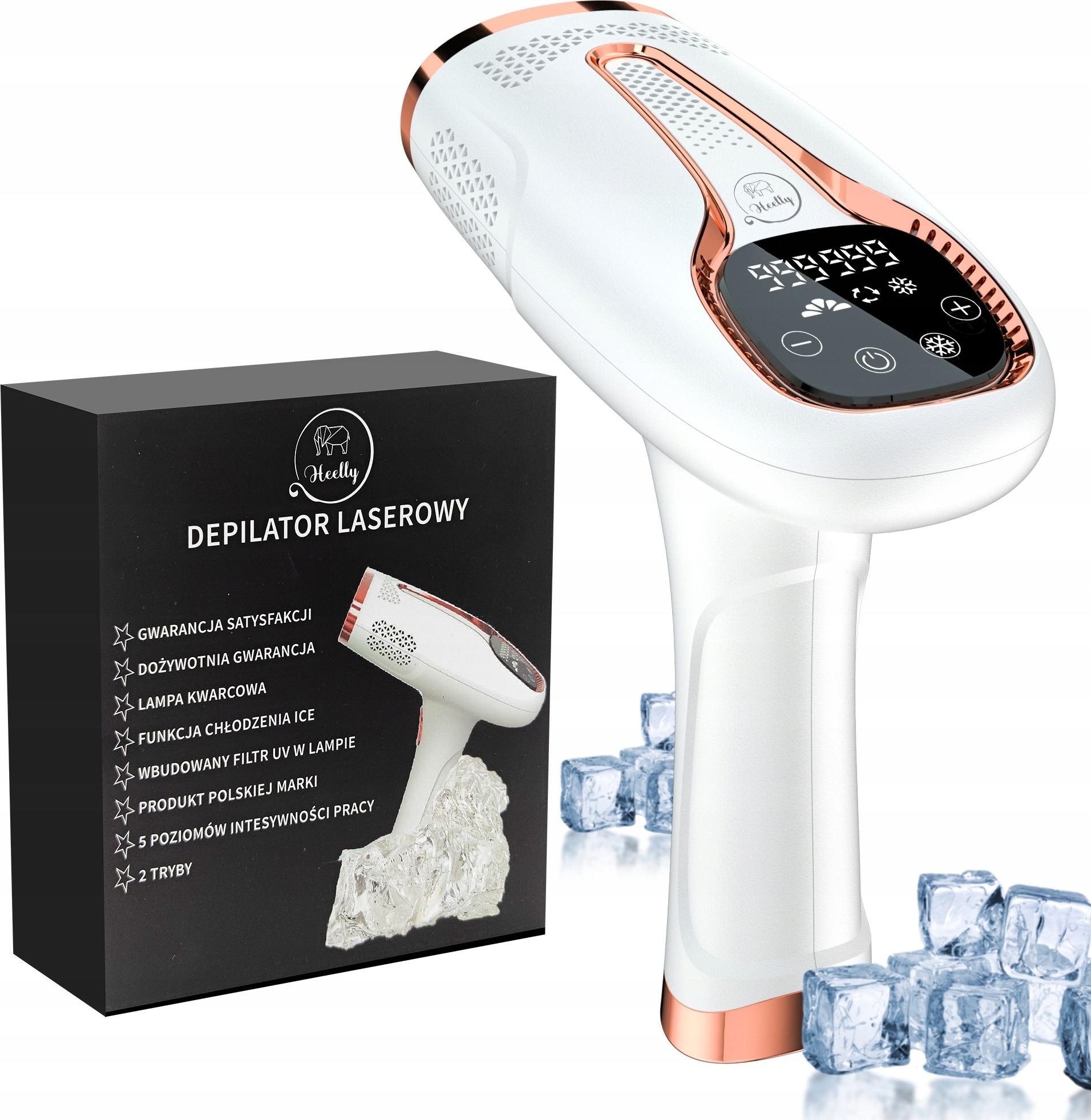 IPL-Laser-Epilierer Heelly mit Kühlfunktion Ice Cool 999.999 Impulse Heelly ICE 3.0
