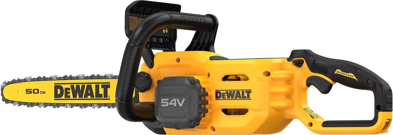 Scie à Chaîne Sans Fil DEWALT DCMCS575N-XJ - 50 Cm, 54V, Pas De Chaîne 3/8", Vitesse 13,5 M/s, Pour élagage Et Coupe De Bois