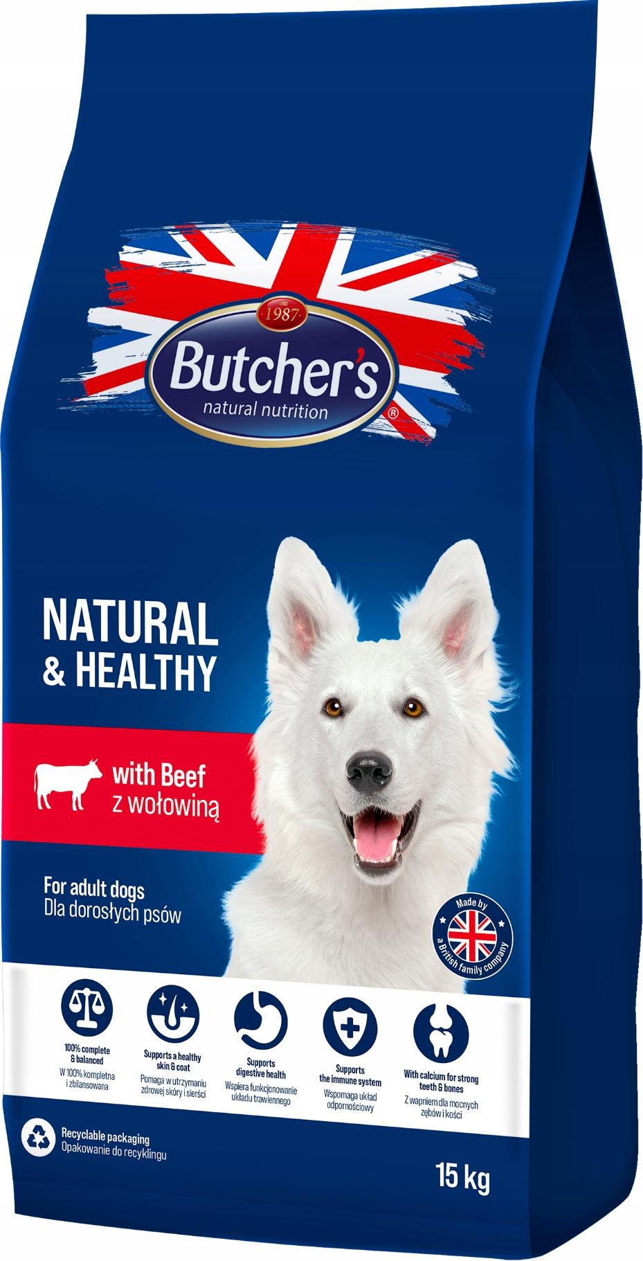 Big Buy Cooking Pienso Butcher's Natural & Healthy Adulto Ternera 15 kg GSHB_action_5011792000296