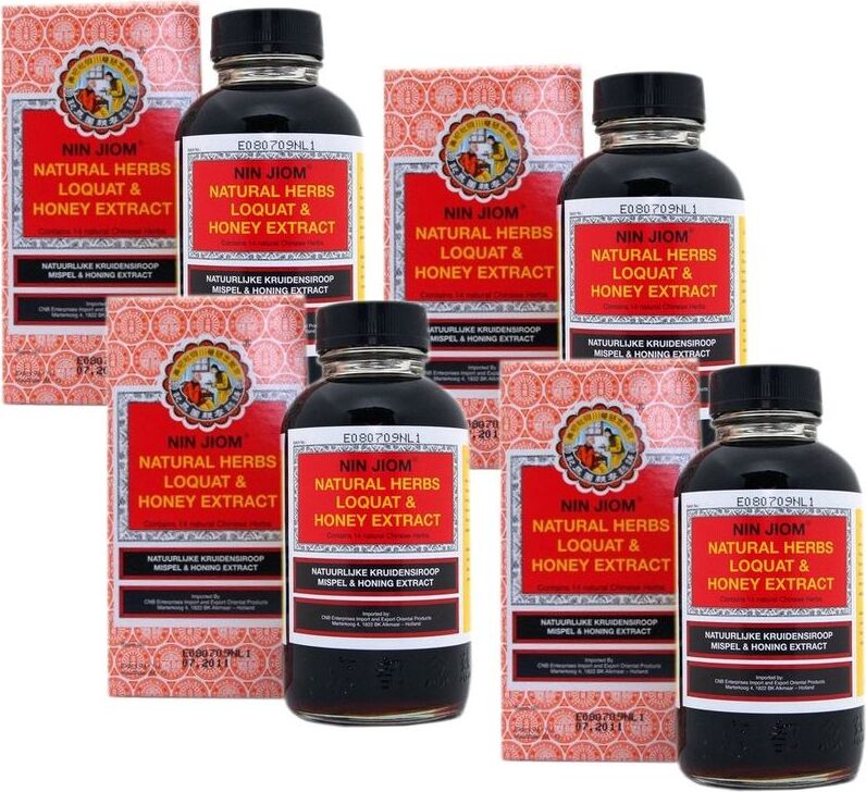 [ 4x 300ml ] NIN JIOM PEI PA KOA Honig, Mispel Kräutersirup, enthält 14 Kräuter 4026-A4