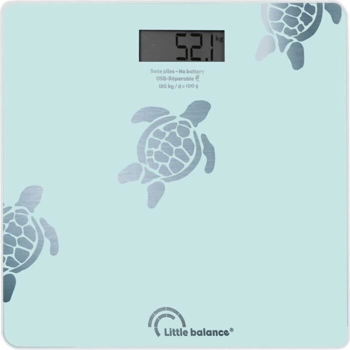 Personenwaage Little Balance Turtles Aqua USB-R BLAU LIT3760240787303