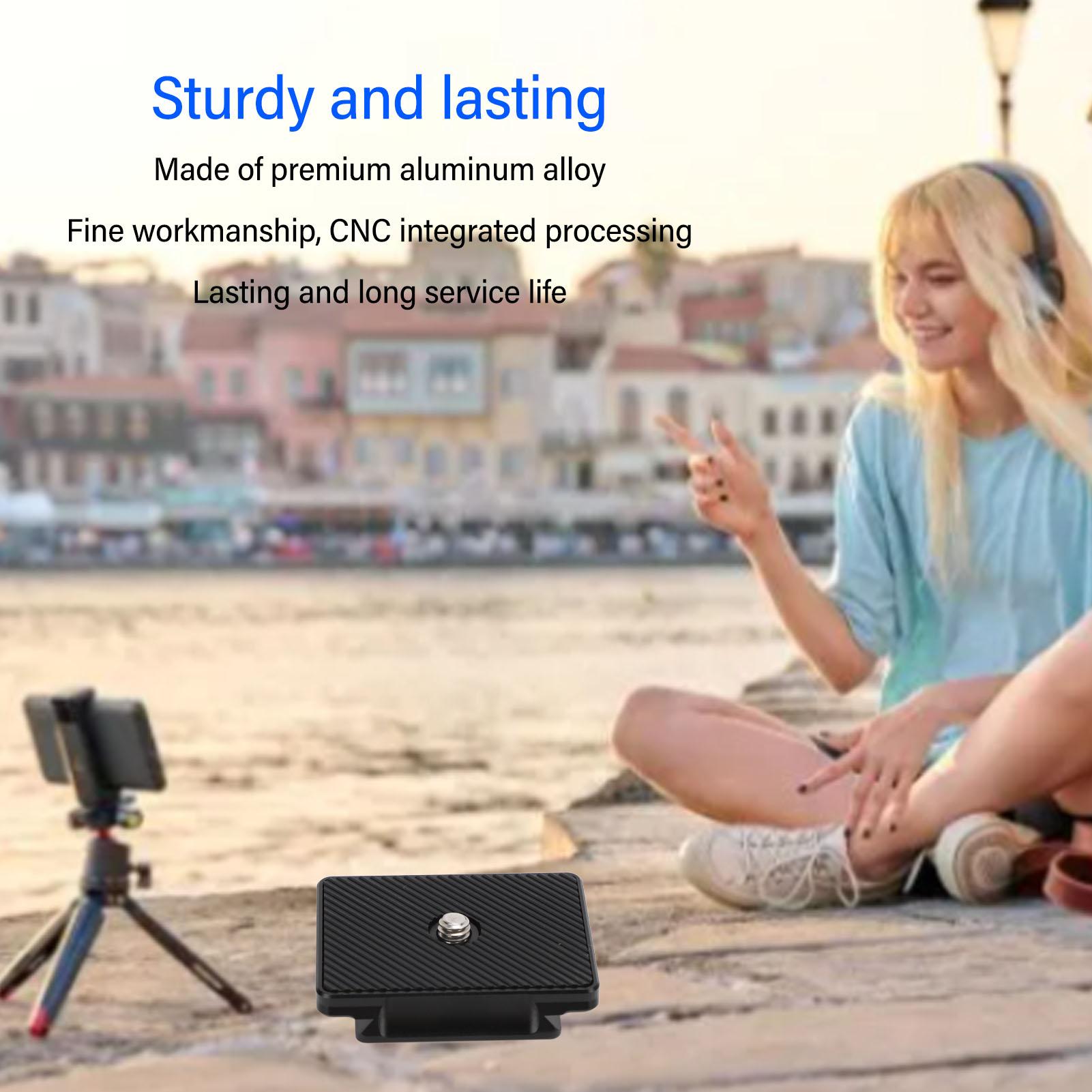 Gistuch Kamera-Schnellwechselplatte, professionelle Standard-Stativhalterung mit Metallschraube und 1/4 Zoll 20 Schrauben für Zubehör