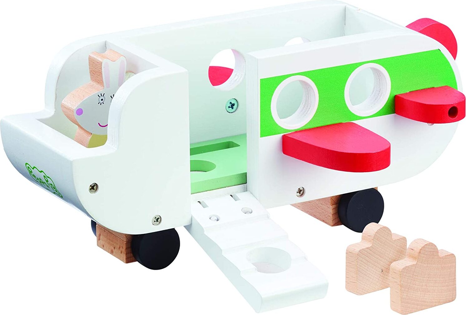 Sonstige Verlage Peppa Pig - Holzflugzeug mit Figur 07211