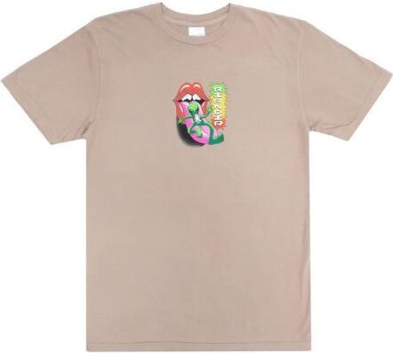 T-SHIRT RIPNDIP Happy Lickin - beige - M