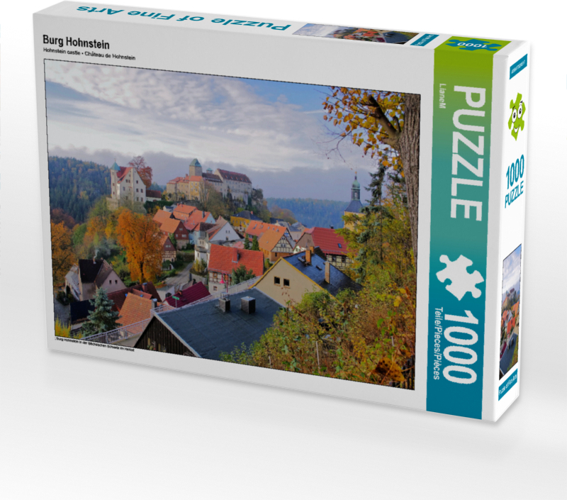 CALVENDO Puzzle Burg Hohnstein | 1000 Teile Lege-Größe 64x48cm Foto-Puzzle für glückliche Stunden