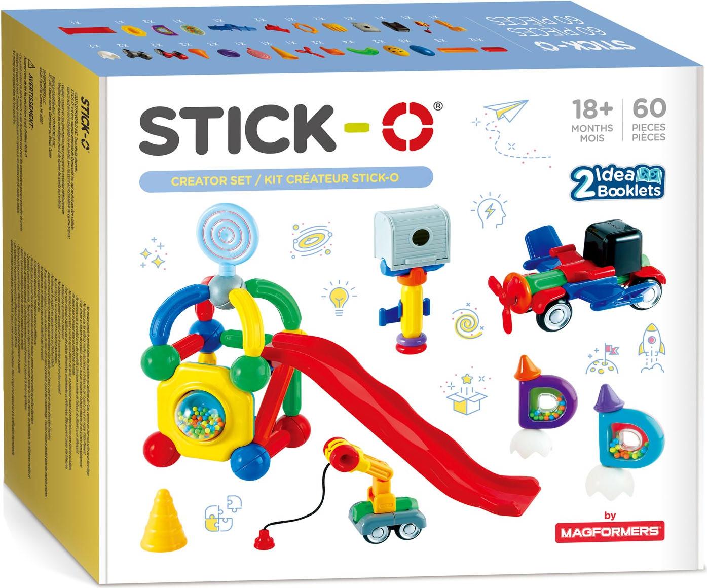 Stick-O magnetisches Spielzeug Creator Set - 60 Teile - Baby Bausteine 1250365