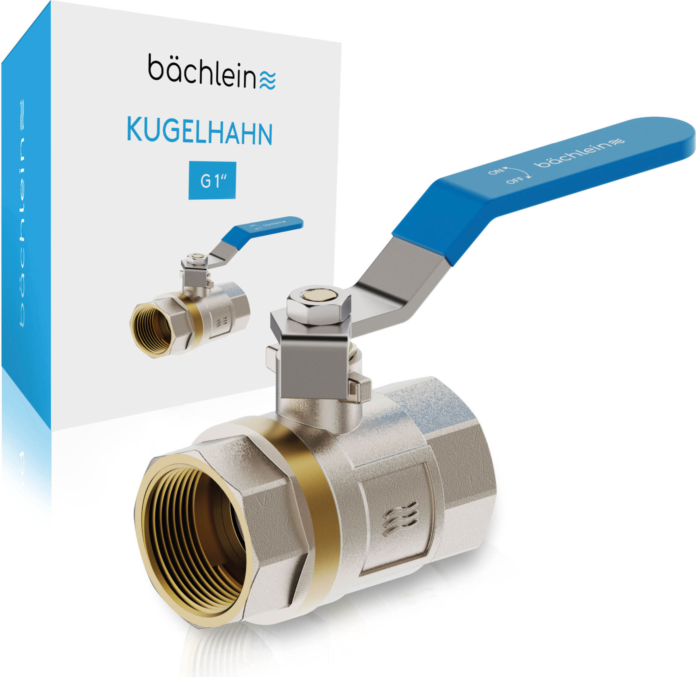 UNIWATER Trinkwasser-Kugelhahn 1 Zoll (DN 20) Mit I Produktbild-Vorschau 2