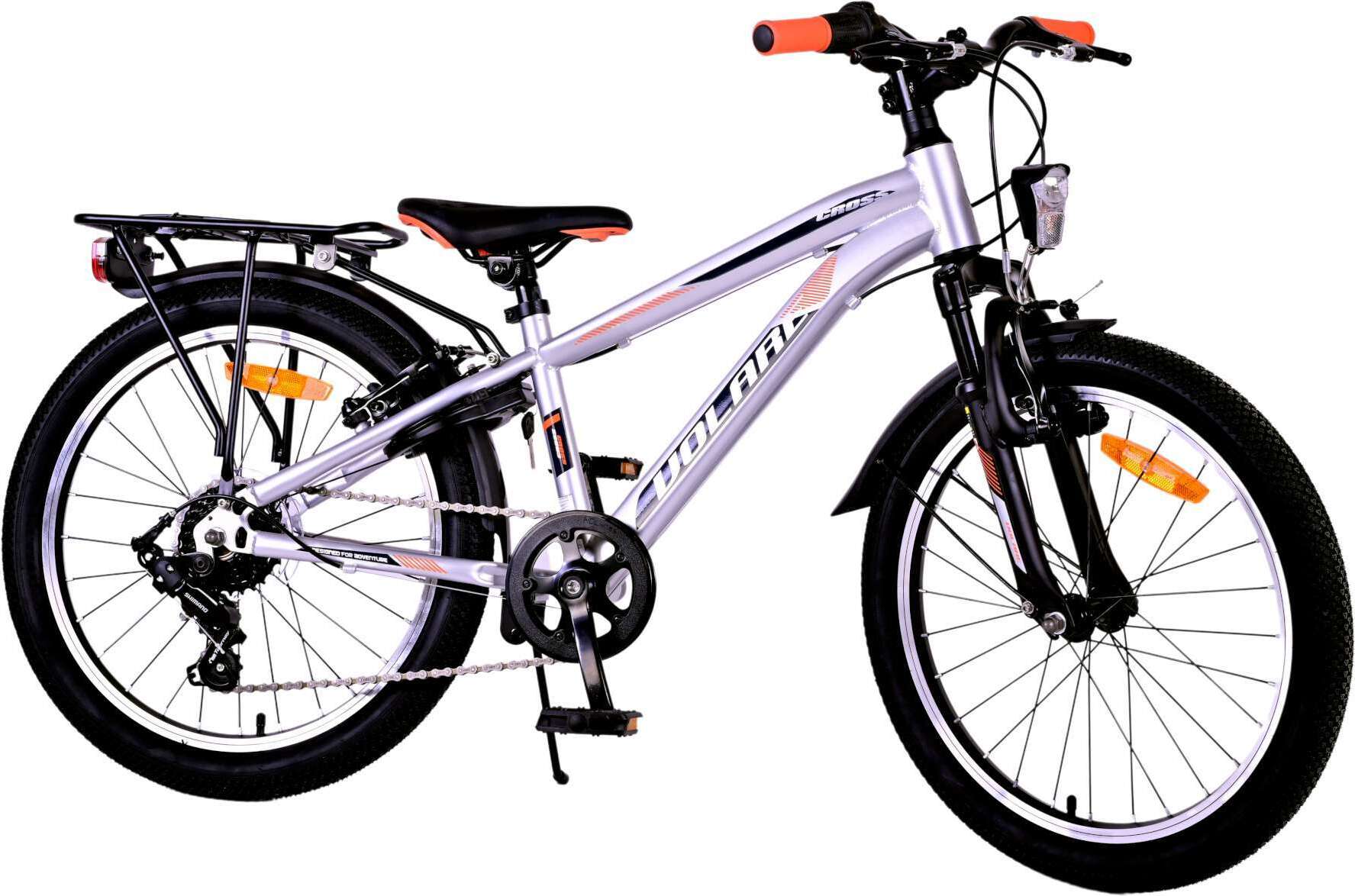 TPFSports Cross Kinderfahrrad - Jungen - 20 Zoll - Rücktritt + Handbremse - 6 Gänge - Silber Image