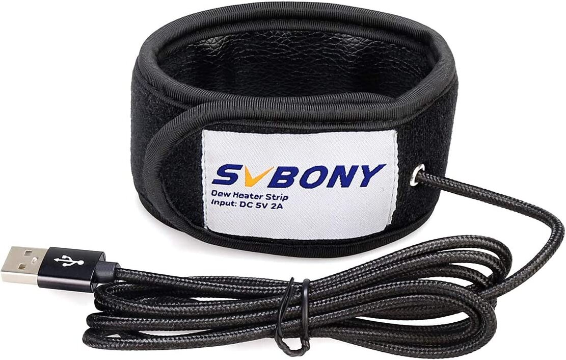 Svbony SV172 ohrievač objektívu s USB regulátorom teploty, ohrievač okuláru objektívu, 240mm teleskop fotoaparátu proti roseniu vlhkosti