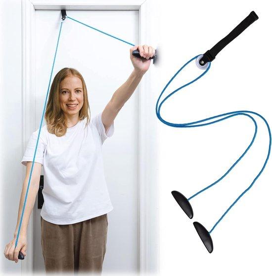 OEM Schultertrainingsgerät - Schultertrainer mit Katrol - 200 cm lang - blauw PVC - Trainingsgerät 2026
