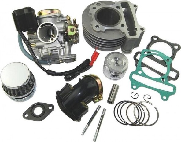 Untimero 80ccm Sport Zylinder KIT Set VERGASER Satz für SYM Jet 50 Zylinderkit Zylinderkit Zylinderkit
