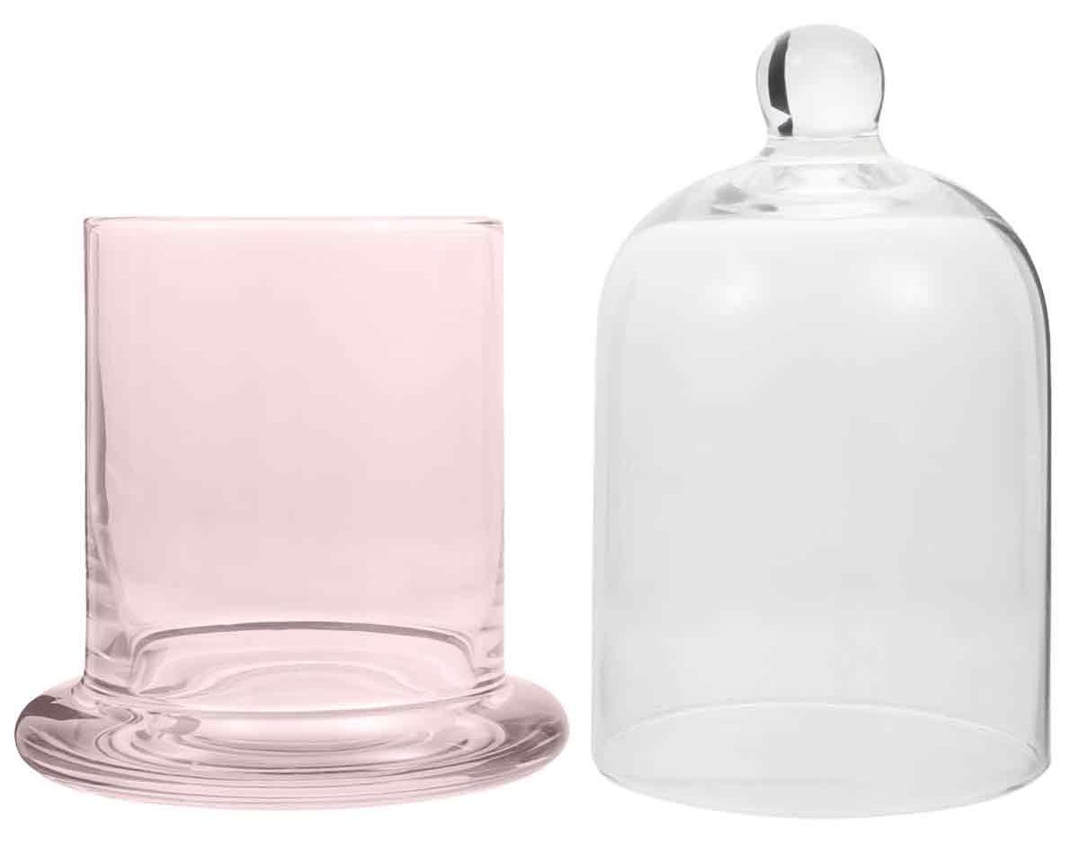 Crrynuo Glasglocke, durchsichtiges Glasgefäß, dekorative Glasglocke, Glasglocke zum Abdecken von Pflanzen und Dekorationen, für die Heimdekoration KAU-LR-UN-CPK-20260413-121