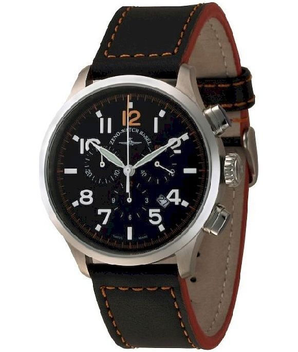 Zeno-Watch - Náramkové hodinky - Pánske - Retro Tre Pilot Chrono - 6302-5030Q-a15