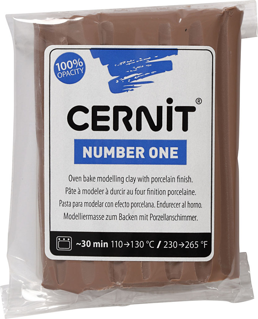 Cernit Polymer Clay N°1 Polymer-Ton Taupe 56 g CE0900056812C