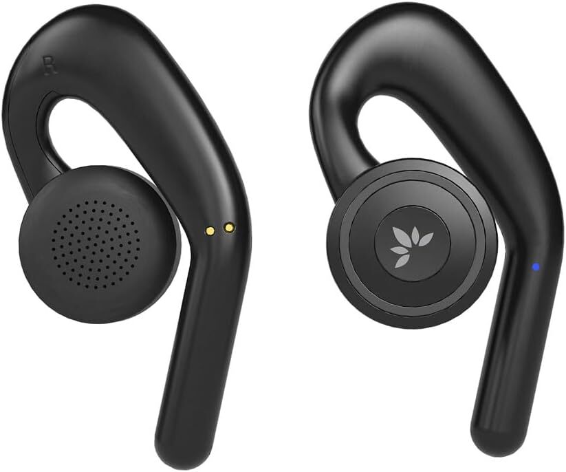 Avantree Open-Ear-Kopfhörer Funkkopfhörer Bluetooth und Ladestation mit Geräuschkulisse, Mono- und Stereo-Modi und sichere, Nicht verstellbare