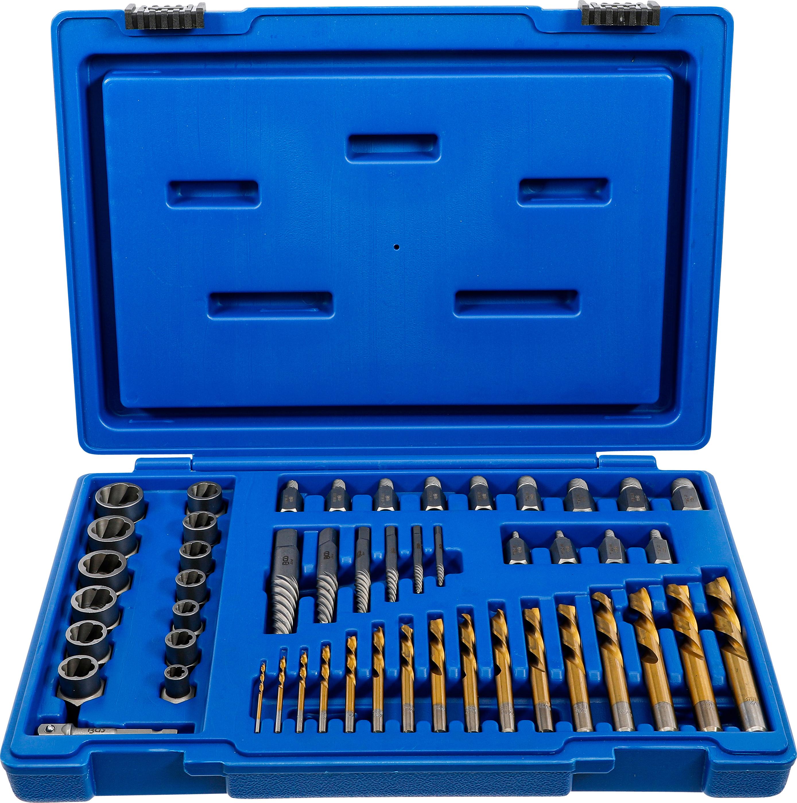 BGS technic BGS 70329 | Schrauben- und Mutternausdreher- mit Linksbohrer-Satz | 2 - 18 mm | 49-tlg.