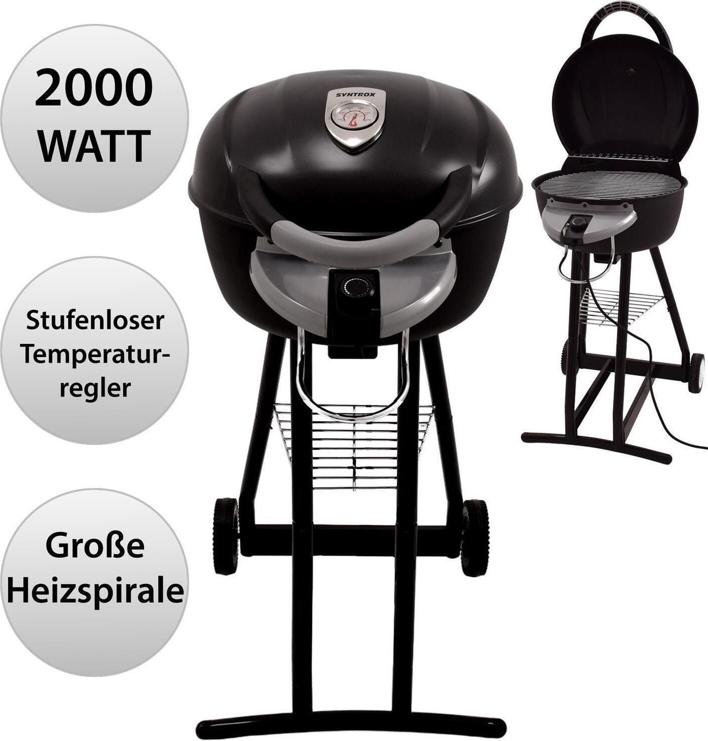 Blumbria kotlový gril | okrúhly gril s vekom | vozík na grilovanie | elektrický gril