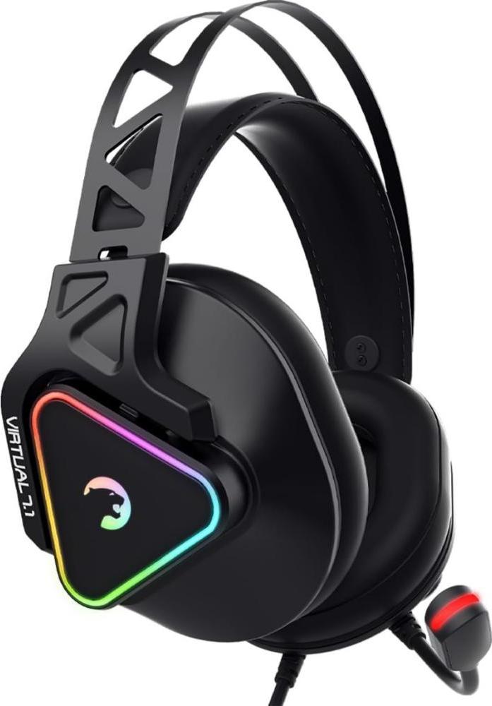 Gaming Headset mit Mikrofon USB Gamer PC vibrierende Kopfhörer GAMEPOWER Kizaru