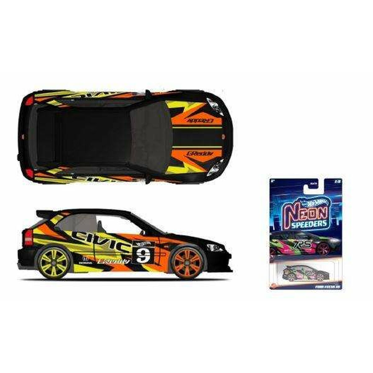 Hot Wheels Auto, Standard MATTEL Neon Speeders