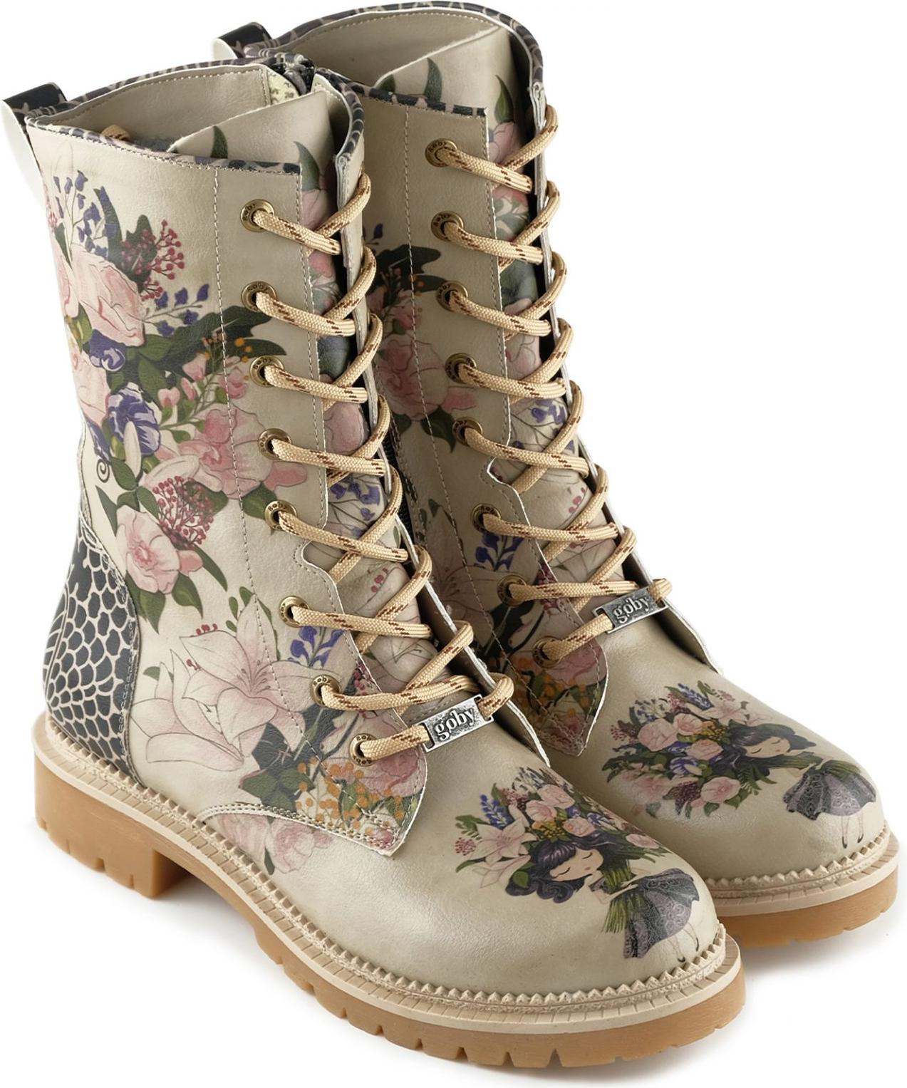 Damenschuhe Goby Schnürstiefeletten JNR110 37