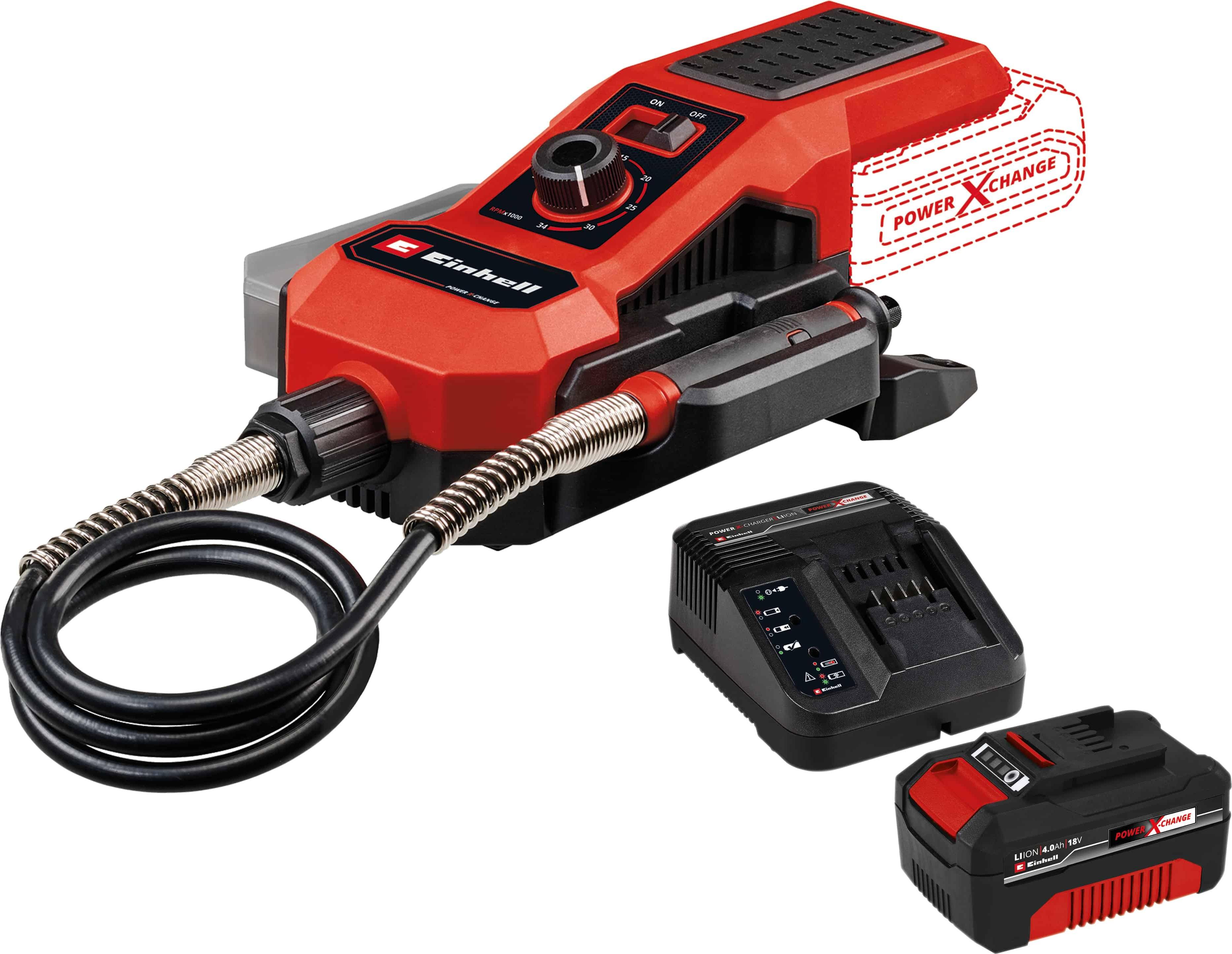 EINHELL Akku Schleif-/ Gravur-W. (stat), TE-MT 18/34 Li Kit (1x 4,0 Ah)