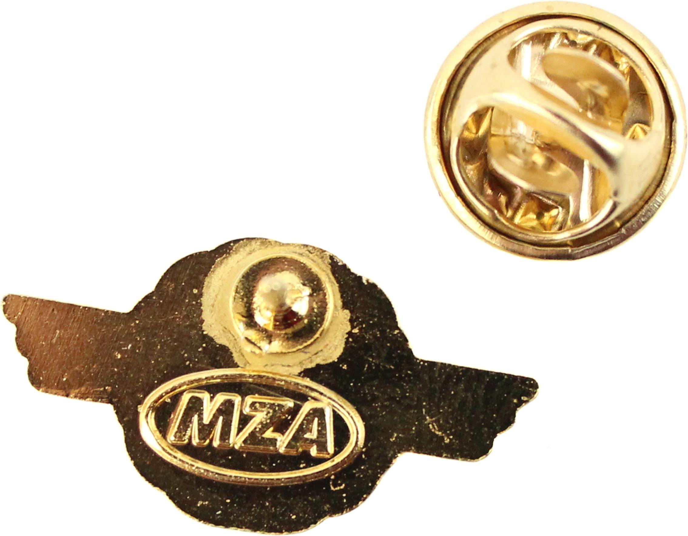 MZA Simson Pin - Anstecker - Emblem - Motorrad - gold - Sammlerkollektion 83253-00S