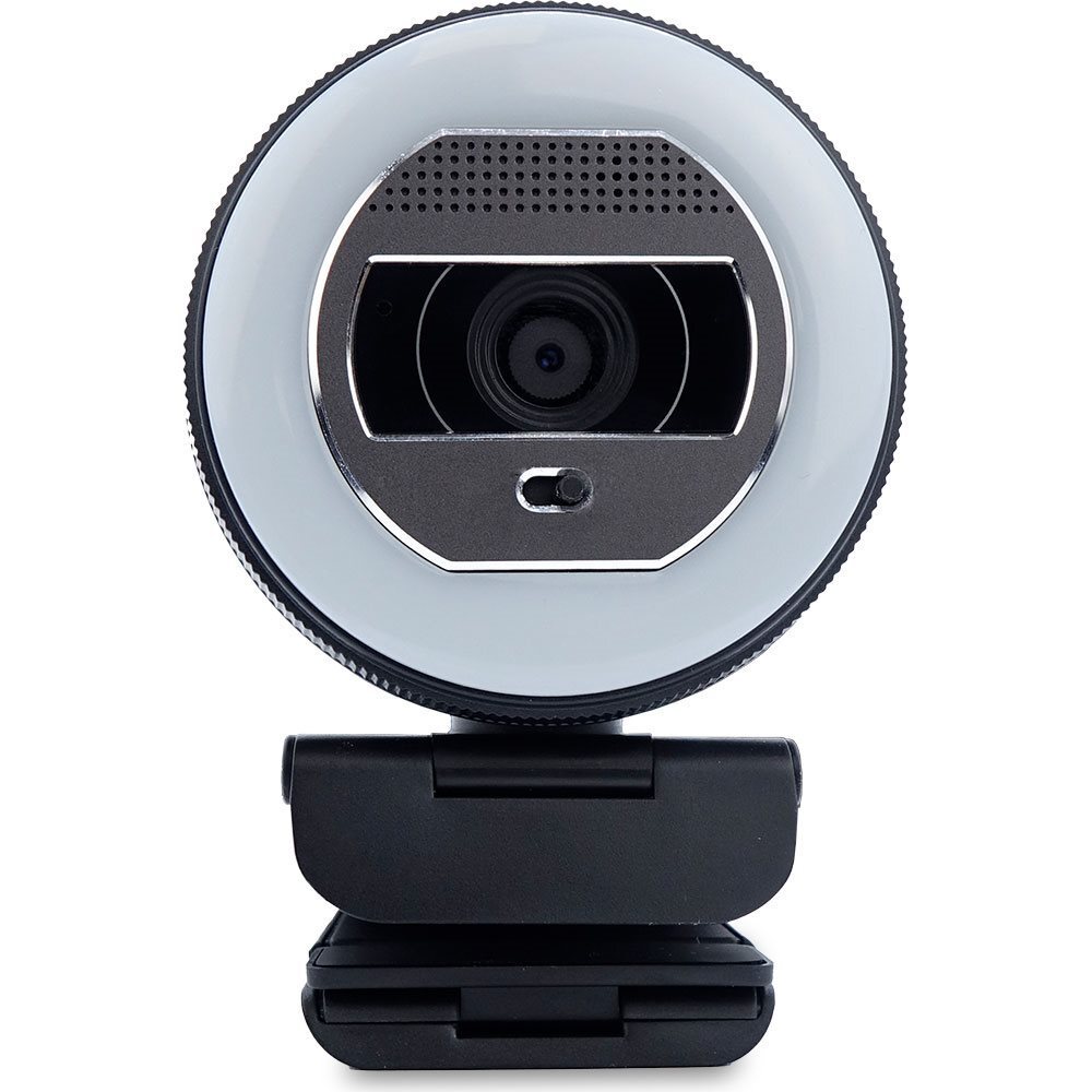 Wortmann AG TERRA Webcam Halo mit LED-Lichtkranz (C1868pro) und Privatschieber Full-HD, Auto Focus, Stereo Mic, Privacy Slider 2920215