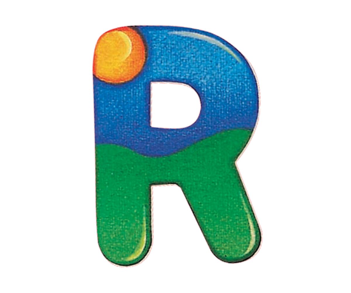 Schmidt Spiele Selecta Spielzeug Alphabet R, Buchstabe, Kinderzimmer Deko, Holzspielzeug, Holz, 8 cm, 60918