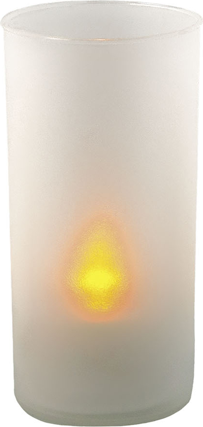 Happy People LED-Teelichthalter mit gelbem LED-Teelicht 44889
