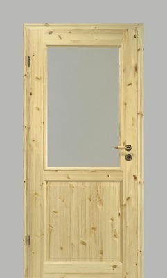 Pertura Landhaustür Fengur Kiefer 98,5x198,5 cm Links 02/LA (ohne Glas) 200107