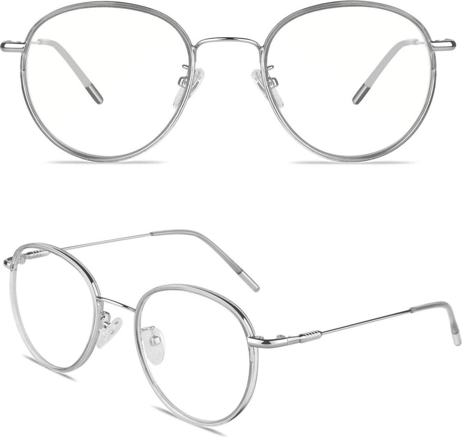 Sonstige Übergroße Runde Blaulichtfilter UV400 Gaming Brille für Damen Herren