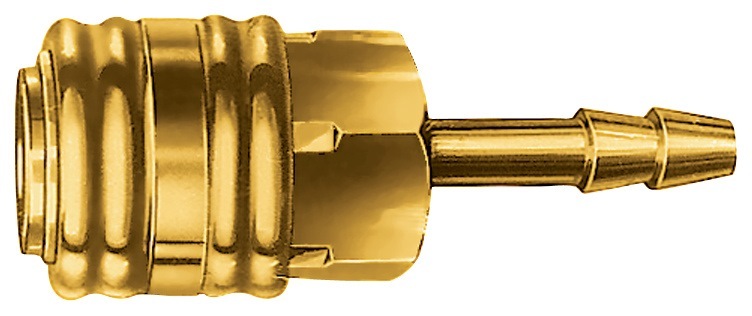 Armaturen-u. Autogengerätefabrik Ewo H. ewo Einhandkupplung Weite 13mm aus Messing mit Schlauchanschluss - 308025 308.025