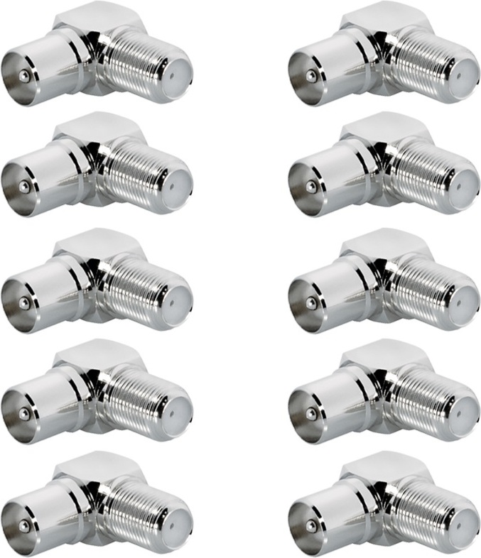 ARLI 10x Winkel Adapter 9,5 mm Stecker Antennenstecker