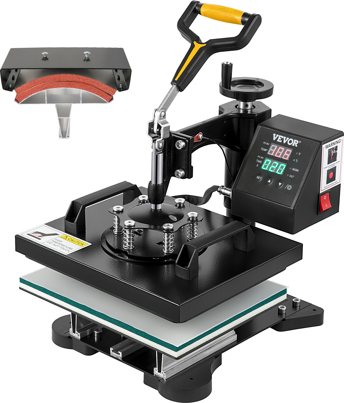 Presse à Chaud pour Tasses, Machine de Presse pour Tasses Transfert Thermique Machine de Sublimation pour Tasses et Mugs Bricolage