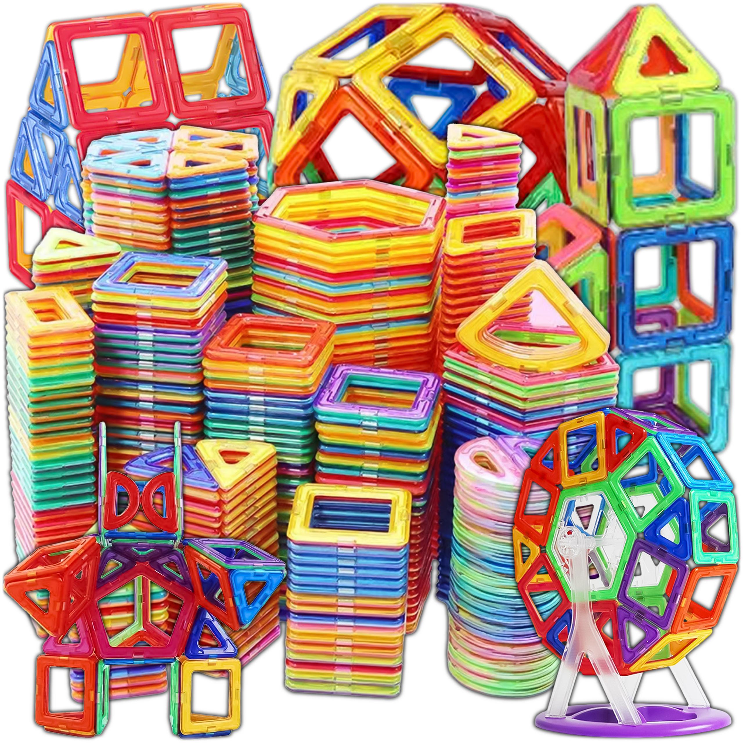 EBRAN TRADE KRUMAD Magnetische Bausteine 118 Teile - 3D Konstruktionsspiel ab 3 Jahren, Magnetbausteine Lernspielzeug für Kinder