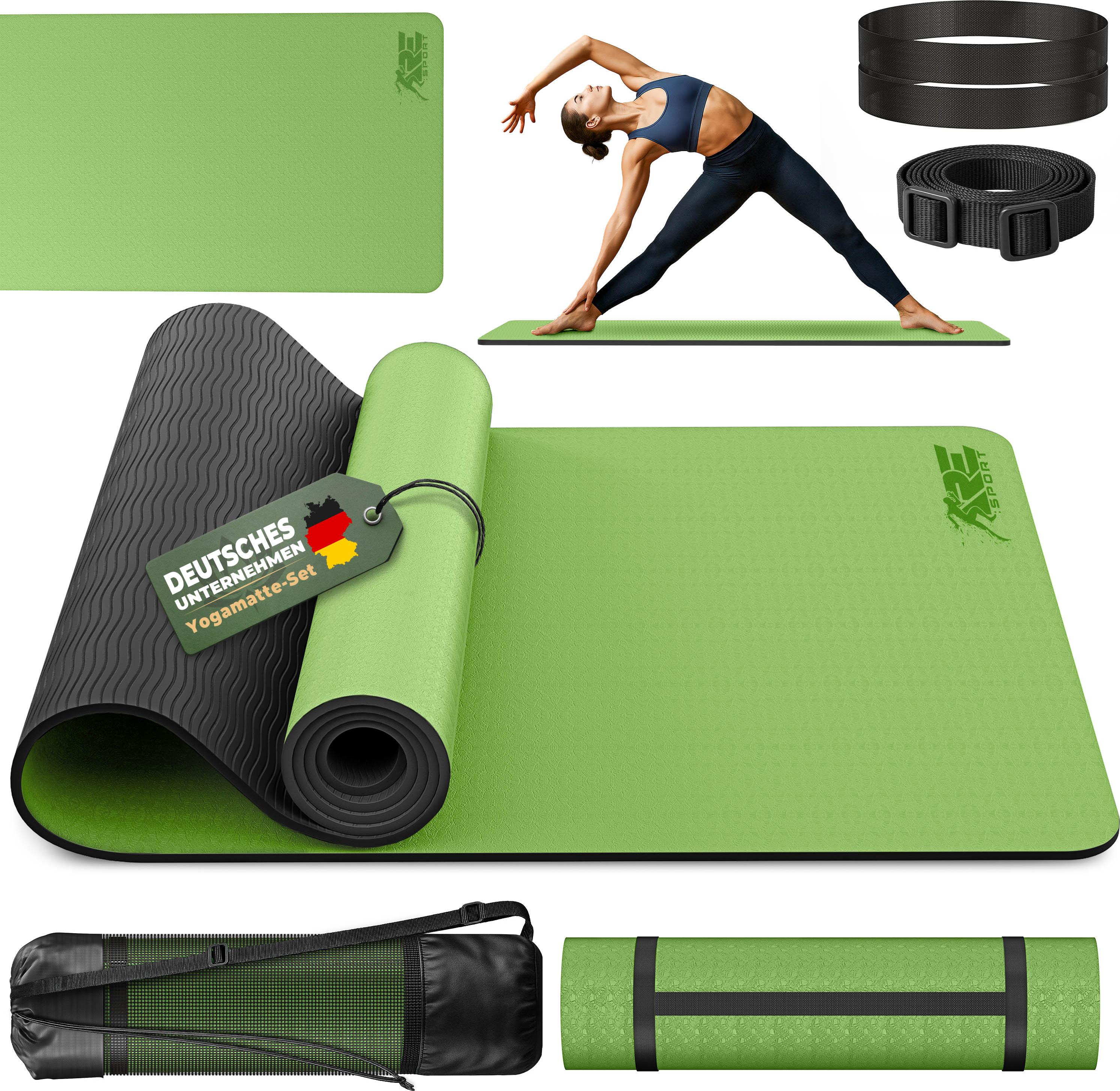 Tapis Sport PVC Antidérapant Lot De 12 Tapis De Yoga PVC - 173x61x0,3cm - 6 Couleurs - Antidérapant Tapis De Yoga Ecologique
