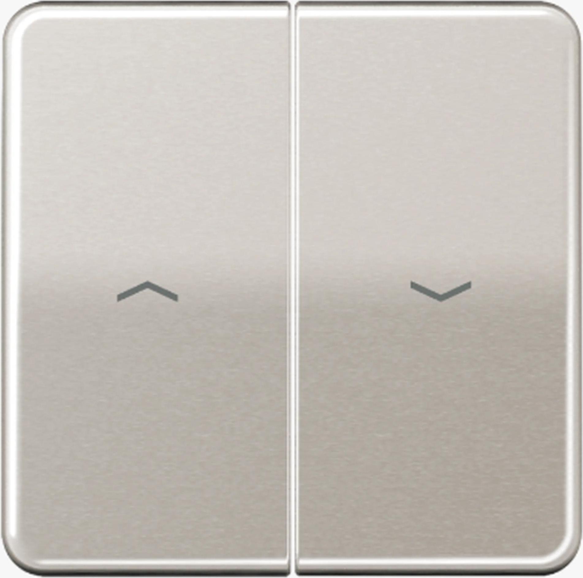 Jung Wippe 2fach mit Pfeilsymbolen Jung CD 595 P PT platin, 1 Stk. CD595PPT