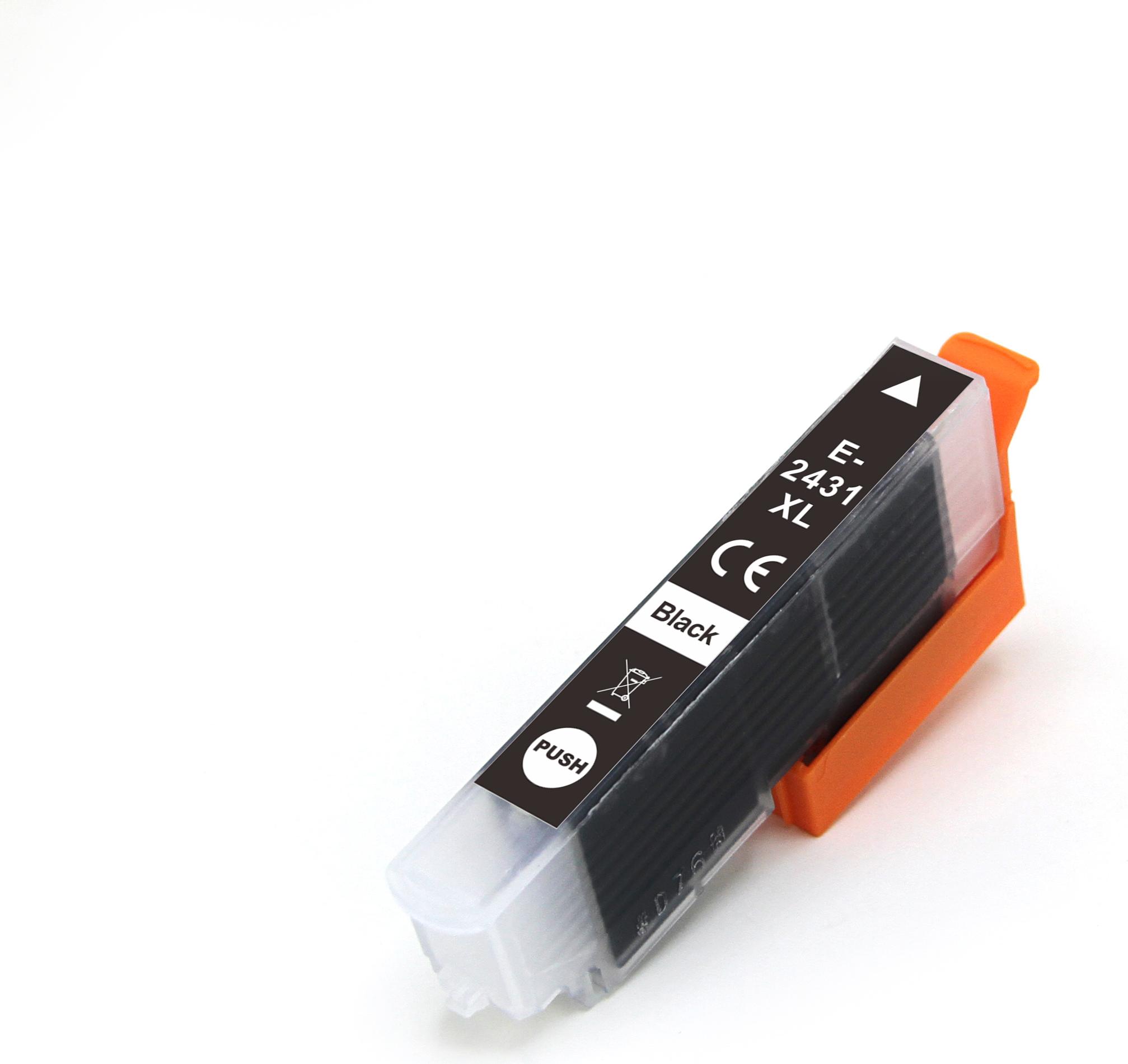 TECHTEK Tinte Ersetzt 24XL (C13T24314012) Kompatibel mit [Epson] Expression Photo XP-55, Expression Photo XP-65, Expression Photo XP-750, Expression