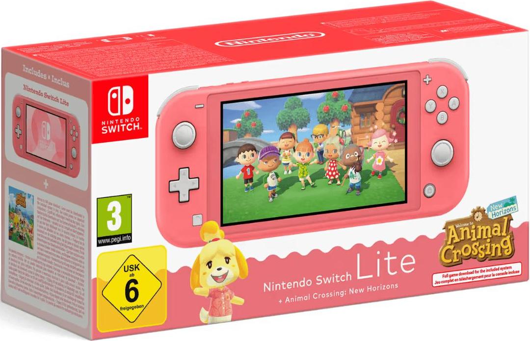 Nintendo Switch Lite Coral + ACNH bundle YG01010002280