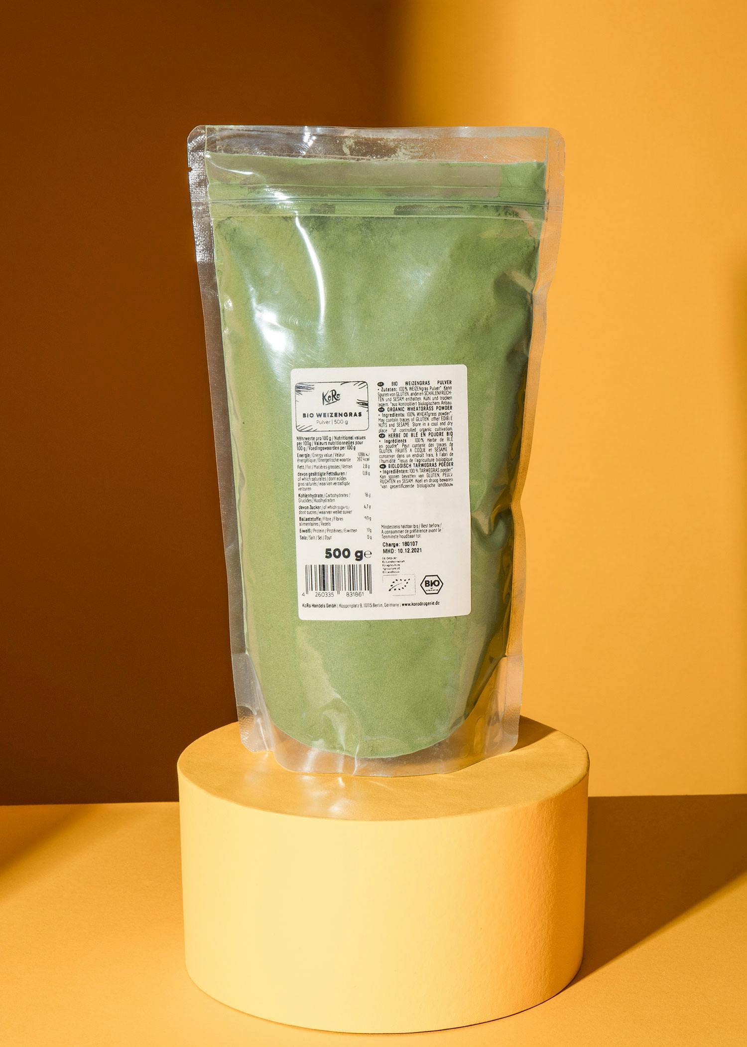 KoRo | Weizengras Pulver 500 g WEIGR_001