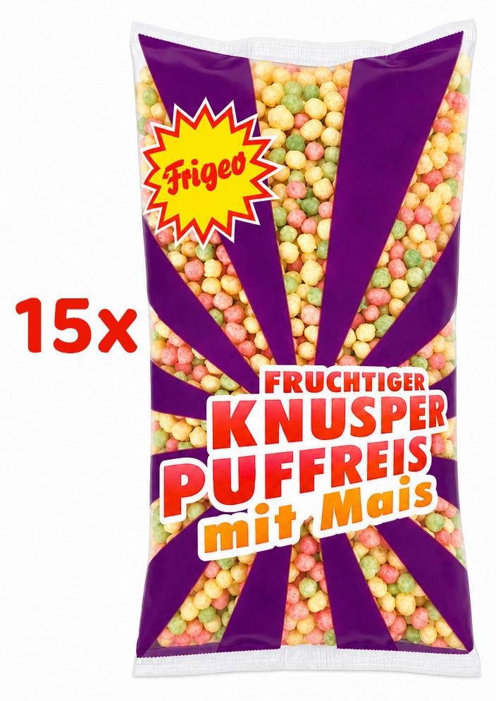 Frigeo Knusper Puffreis 15x 80g Beutel