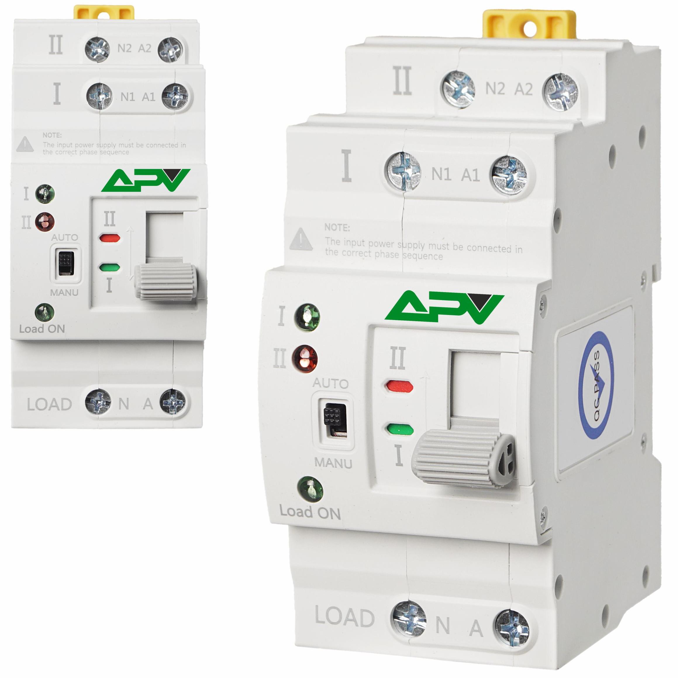 Adelid Dual Power Automatischer Transferschalter Umschalter Wahlschalter 2P 32A PV APZM.2P