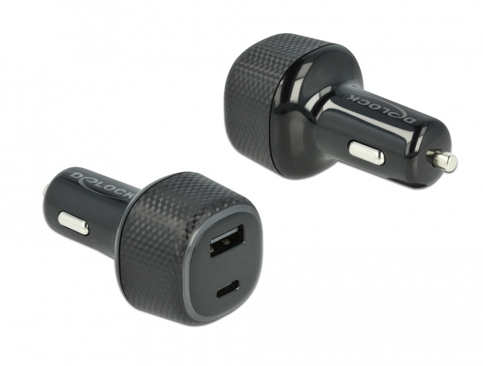 DELOCK Kfz Ladeadapter USB-CÖ PD 3.0 und USB-A mit 63 W