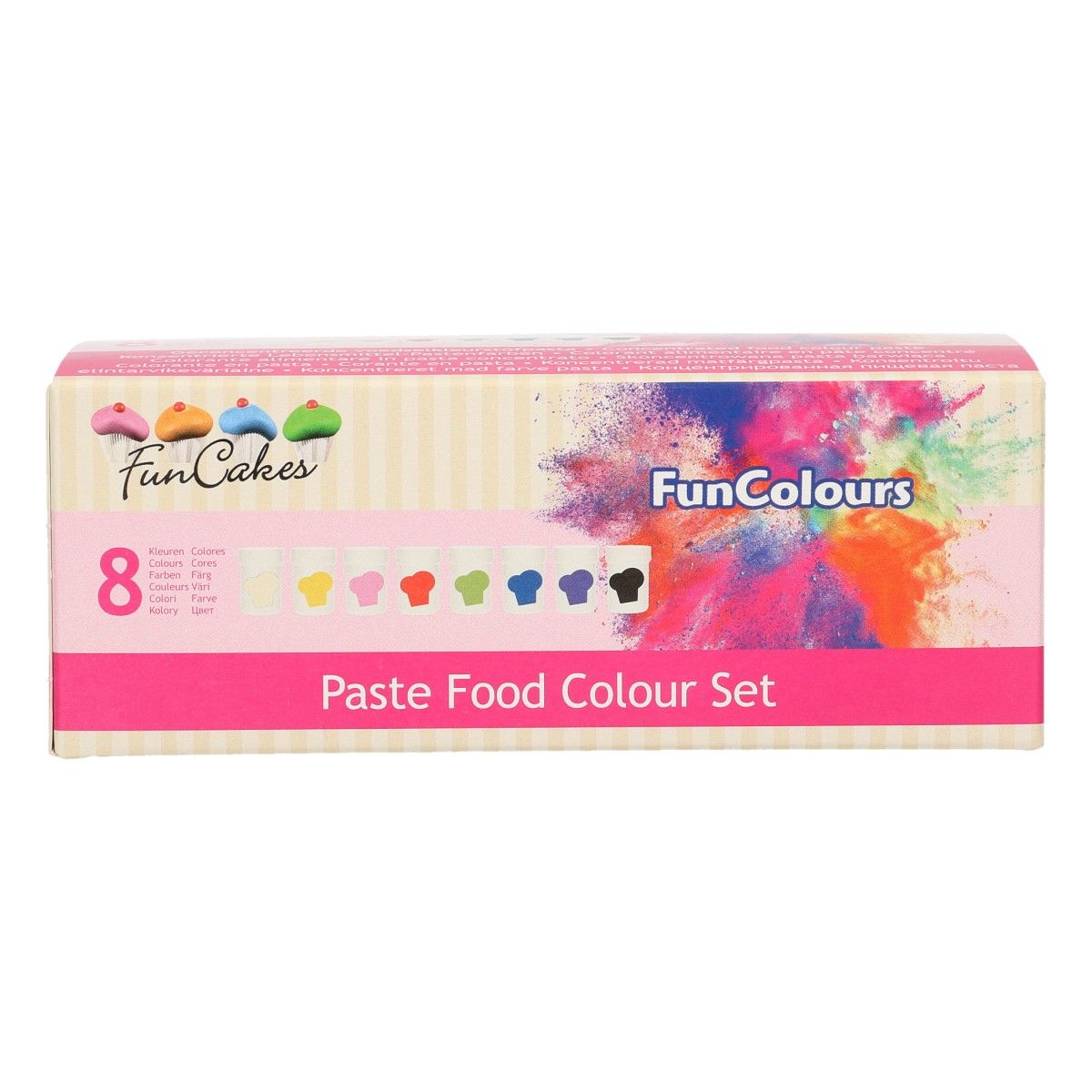 Pack 5 Fondant Colores Pasteles 5x100g Funcakes