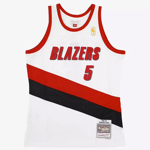 Hemd Mitchell & Ness & Swingman-Trikot der Portland Trail Blazers SMJY3140PTB96JONWHIT